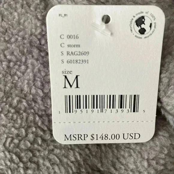 🆕 Free People Movement Storm Grey Kelly Oversize Sweater Top S🆕 - Picture 16 of 16